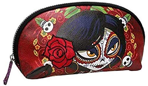 CYP BRANDS- Manualidades/Escolares Unisex Adulto Estuche portatodo Media Luna de Catrinas 'Rosabella' NC-20-CT, Color Rosa, Talla única (1)