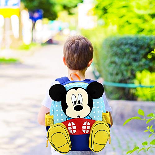 CYSJ Mochilas Escolares, Mochila 3D Minnie Mickey Mouse, Mochila Escolar para Niños, Mochila de Gran Capacidad,Mochila de Viaje para Deportes al Aire Libre, Regalo de Cumpleaños para Niños