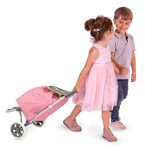 DE CUEVAS TOYS- Carro DE Compra DE Cuevas 3 Mod SDOS 36X30X66 CM, Multicolor (1)