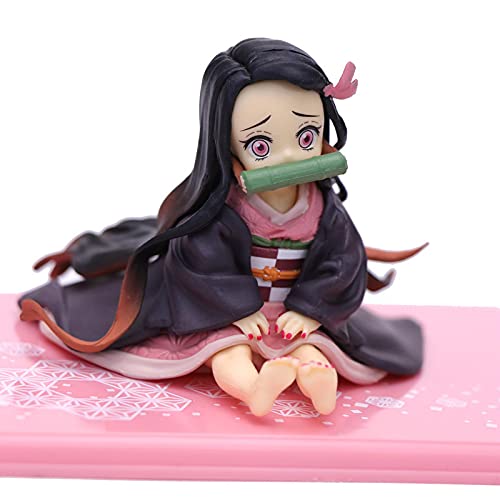 Demon Slayer Kamado Nezuko Palm Sitting Ver. Figura De Acción De PVC Kimetsu No Yaiba Tanjirou Cute Mini Nezuko Model Boxed 6.5Cm