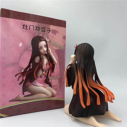 Demon Slayer Kamado Nezuko Sitting Ver. Figura De Acción De PVC Kimetsu No Yaiba Tanjirou Nezuko Modelo Lindo 12Cm