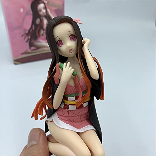 Demon Slayer Kamado Nezuko Sitting Ver. Figura De Acción De PVC Kimetsu No Yaiba Tanjirou Nezuko Modelo Lindo 12Cm
