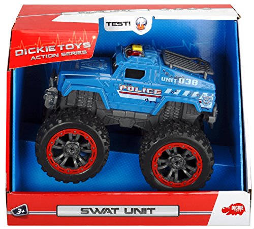 Dickie   de Juguete 203304001 – Action Series Policía Auto SWAT Unit