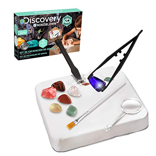 Discovery Mindblown, Juguetes educativos, Bloque excavación, Piedras Preciosas, Kit de Gemas para niños, Multicolor (1)