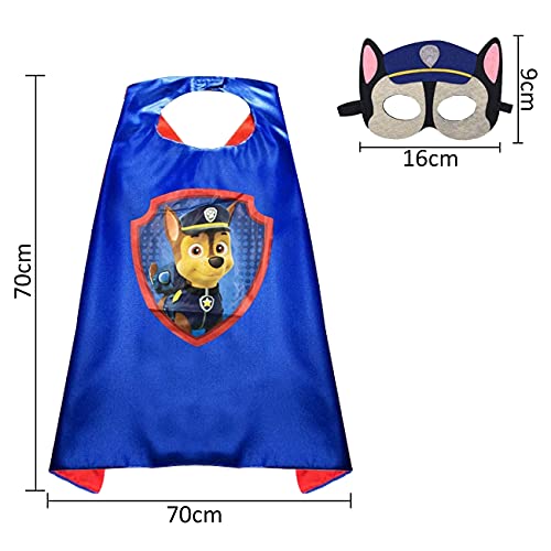 Disfraces de la Patrulla Canina para niños Miotlsy Capas de la Patrulla Canina Máscaras de Fiesta de la Patrulla Canina Perro Cosplay