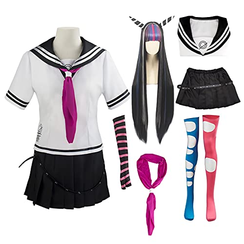 Disfraz de anime Super Danganronpa 2 Ibuki Mioda Uniforme Traje de Cosplay Conjunto Completo Mujeres Niñas Vestido Halloween Carnaval Disfraces
