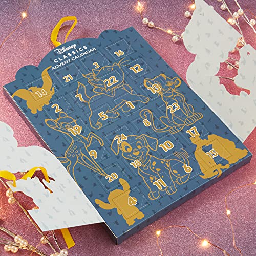 Disney Calendario Adviento 2021, Calendarios de Adviento de Juguete con 24 Joyas Niña de los Animales Disney, Regalos de Navidad Para Niñas