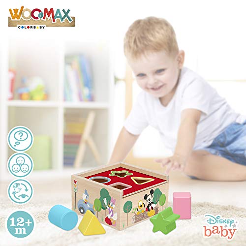 Disney - Cubo encajables bebé 5 Piezas - Formas y colores - Juguetes para Apilar y Encajar Juguetes bebés 1 año Juego educativo Niños 1 2 años Bloques infantiles Disney