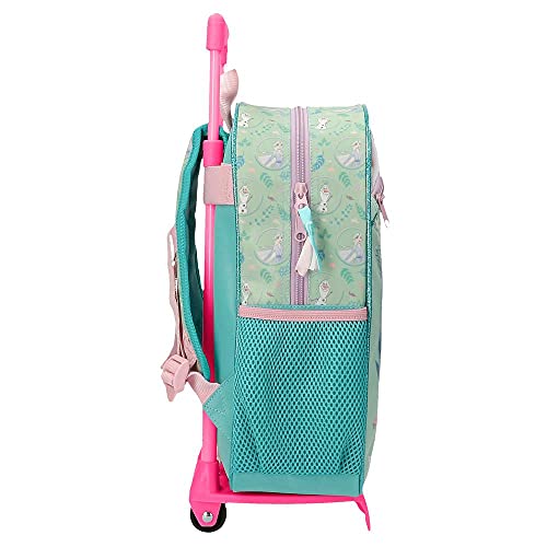 Disney Frozen Follow Your Dreams Mochila con Carro Azul 27x33x11 cms Poliéster 9,8L