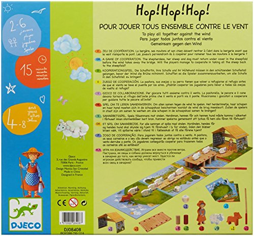 Djeco 81237 Hop! hop! hop! Juego de cooperación, Multicolor