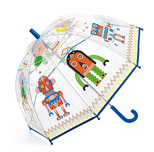 Djeco- Paraguas Infantil Robots (DD04806)