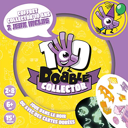 Dobble Collector de 10 años Asmodee - Juego de Mesa - Juego de Mesa - Juego de observación y Velocidad