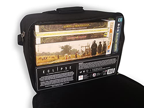 Doctor Frikistein Board Game Package | Mochila para Transportar Juegos de Mesa Grandes | Gran Capacidad, VERSATILIDAD y PROTECCIÓN | ACOLCHAMIENTO 10mm, Asa, Correa para Hombros y Bolsillo Exterior