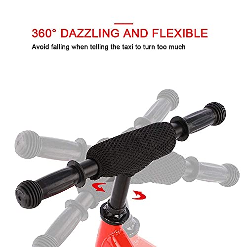 DRAGDS Niños Bicicletas de Bicicleta de 12 Pulgadas Bicicleta de Balance sin Pedal de Manillar Antideslizante/Silla de Montar Ajustable 1-6 Años Niños/Amarillo