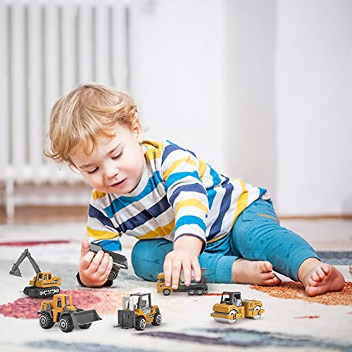 Dreamon Coches y Camión de Juguete , Pack de 6 Vehículos para Niños de 2 3 4 Años