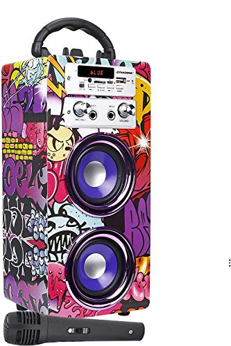 DYNASONIC (3.ª generación) - Altavoz Karaoke Infantil para niños y niñas | Radio FM y Lector USB SD (Modelo 12)