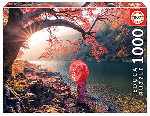 Educa - Amanecer en el Río Katsura, Japón Puzle, 1 000 Piezas, Multicolor (18455)