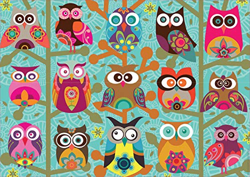 Educa Búhos. Puzzle de 500 Piezas. Ref. 19006, Multicolor