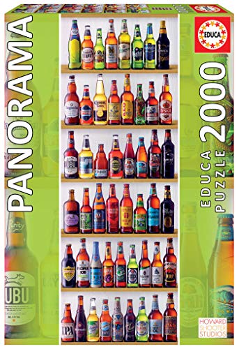 Educa - Cervezas del Mundo Panorama Puzzle, 2000 Piezas, multicolor (18010)