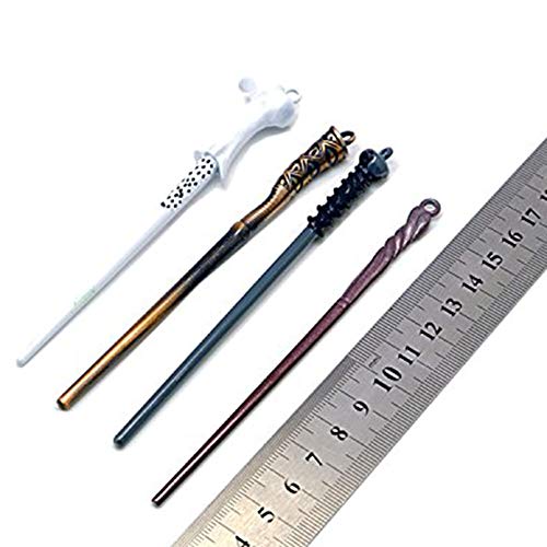 EisEyen 13 unids/Set Harry Potter Hermione Dumbledore Voldemort Varita mágica con Caja de Halloween Harri Potter Chico Hogwarts Varita mágica de Regalo
