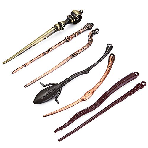 EisEyen 13 unids/Set Harry Potter Hermione Dumbledore Voldemort Varita mágica con Caja de Halloween Harri Potter Chico Hogwarts Varita mágica de Regalo