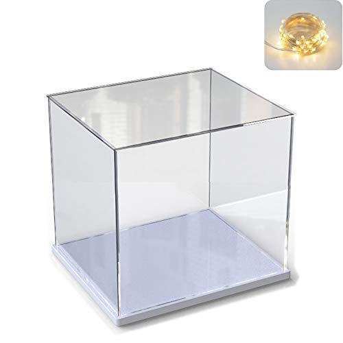 ELEpure - Vitrina de acrílico transparente para colección de Legos, Figuras, Maqueta
