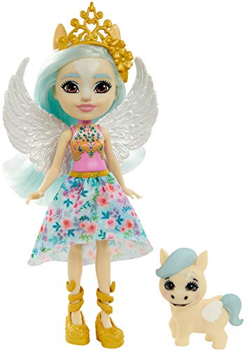 Enchantimals Royal Muñeca Pony con Carruaje Real, Mascota Y Accesorios De Juguete (Mattel Gyj16) + Royal Muñeca Pegaso con Pegaso Mascota De Juguete (Mattel Gyj03)