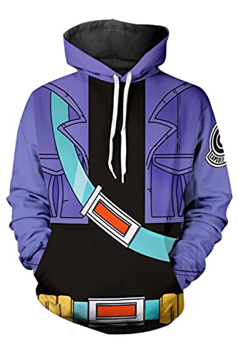 Enhopty Sudadera con capucha con capucha, color morado (contorno del pecho 125 cm)