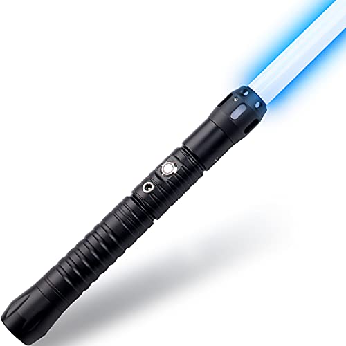 Espada Láser Luminosa – Sable Láser Luminoso - Listo Para El Combate - 11 Colores Y Sonidos Realistas – Lightsaber De Aluminio - Hoja De Alta Resistencia Desarmable - Cyberblade Alphagrip Black