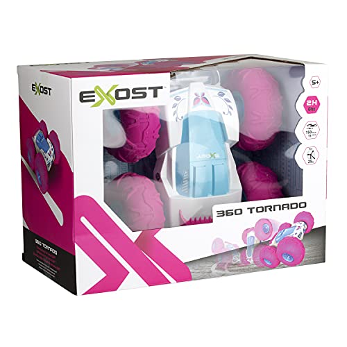 EXOST - Coche teledirigido - 360 Tornado Nuevo diseño - Neumáticos antigolpes - Conducción sobre 2 Caras y a 360 Escala 1:10