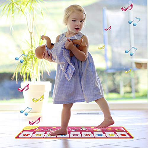 EXTSUD Alfombra Piano Niños Alfombra Piano de Suelo Alfombrilla Musical para Niños, 100 * 36cm
