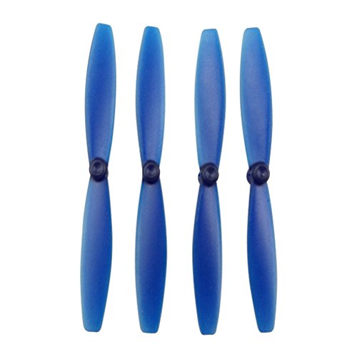F Fityle 4 Piezas de Hélice de 65 Mm para Rolling Spider RC Quadcopter Drone Parts - Azul