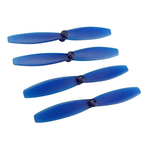 F Fityle 4 Piezas de Hélice de 65 Mm para Rolling Spider RC Quadcopter Drone Parts - Azul