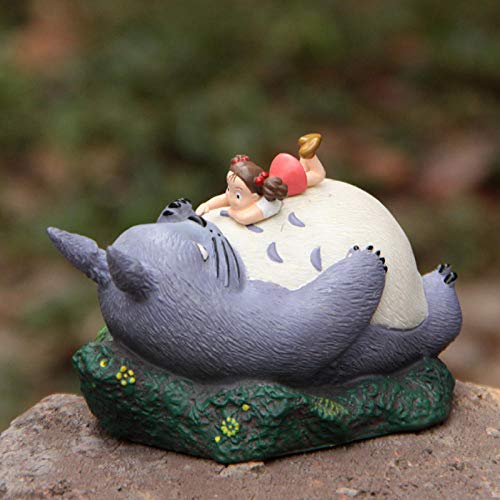 Factorydiy Figuras Anime Baratas Mei en la Figura de Totoro Lindo mi Vecino Totoro Resina Figura de acción de Anime Juguetes para niños Alto Aprox.10Cm Modelo de Personaje Modelo de Persona