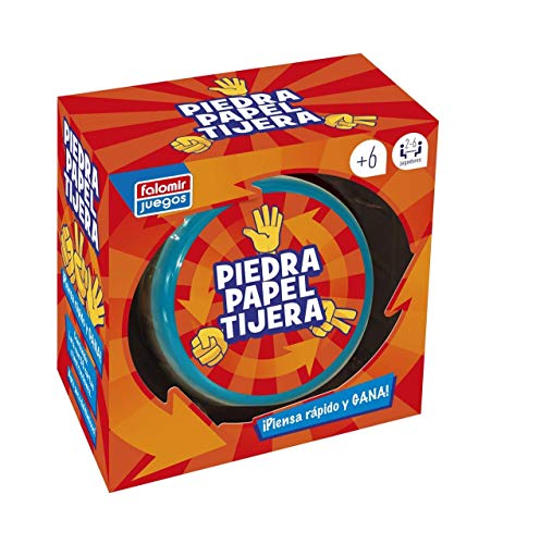 Falomir- Piedra, Papel o Tijera Juego de Mesa, Multicolor (29767)