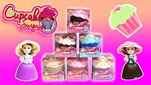 Familienkalender Muñeca Mini Cupcake Surprise con aroma, 5,5 x 5,5 cm, regalo para niños, niñas, niños, juguete