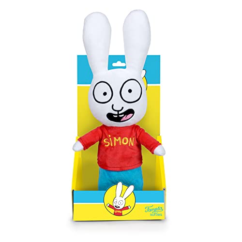 Famosa Softies - Simón el conejo peluche de 27 centímetros suave y blandito, de la serie infantil de televisión, para todas las edades, (760020277)