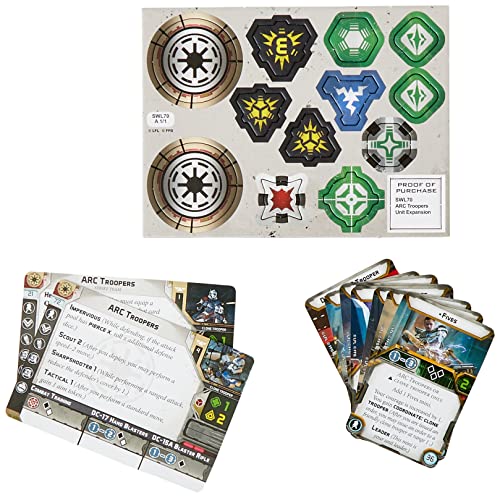 Fantasy Flight Games - Star Wars Legion: ARC Troopers Unidad Expansión - Juego en Miniatura