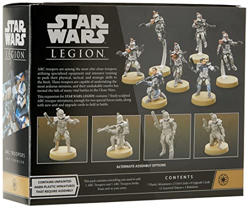 Fantasy Flight Games - Star Wars Legion: ARC Troopers Unidad Expansión - Juego en Miniatura