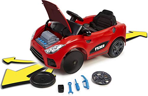 FEBER - My Real Car 6V CE, primer coche a batería para jugar a arreglarlo, con diferentes funciones, un panel de averías y accesorios, para niños y niñas a partir de 3 años, FAMOSA (800012444)