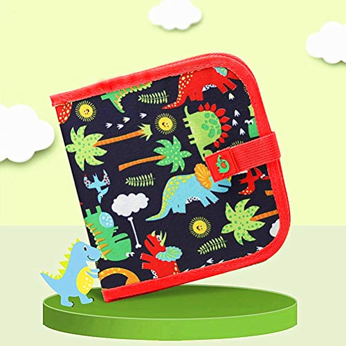 Felly Juegos de Pintura para Niños, Tabla de Dibujo Portátil Graffiti Libros Blandos de Pizarra Juguetes para Educación Preescolar Bebés Niña 2 -10 Años, Doodle Juego Infantil, 14 Páginas (Azul)