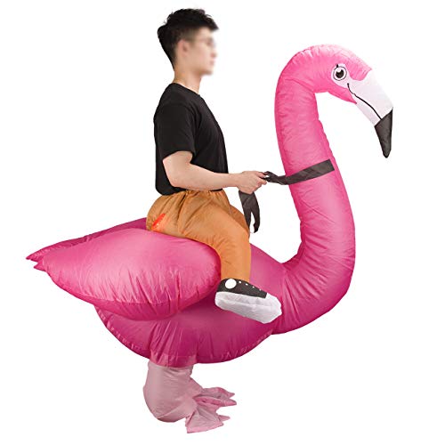 Feynman Disfraces Inflable de Flamenco Traje Hinchable Adulto para Halloween
