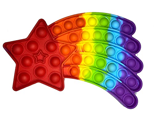 Fidget Toy Juguete Antiestres – Bubble Pop Sensorial Estrella para Niños y Adultos - Push Pop it Estrella - Juguetes Antiestrés de Explotar Burbujas para Aliviar estrés y Ansiedad.
