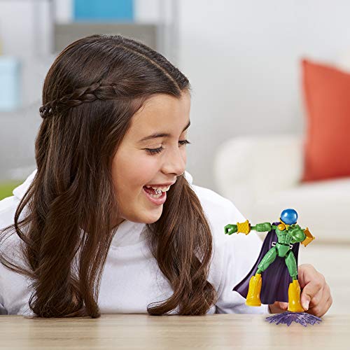 Figura de acción de Mysterio de Marvel Spider-Man Bend and Flex, Juguete Flexible de 15 cm, Incluye Accesorio, a Partir de 4 años