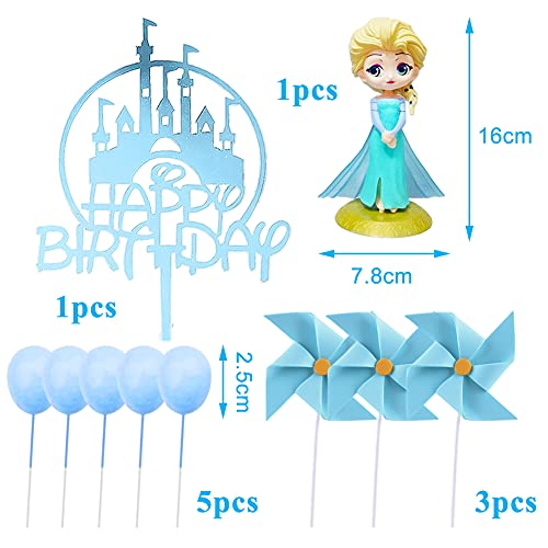 Figuras de Frozen, BESTZY Frozen Cake Topper, Mini Figuras Niños Cake Topper, Pastel Decoración Suministros, Baby Shower Fiesta de cumpleaños Pastel Decoración Suministros