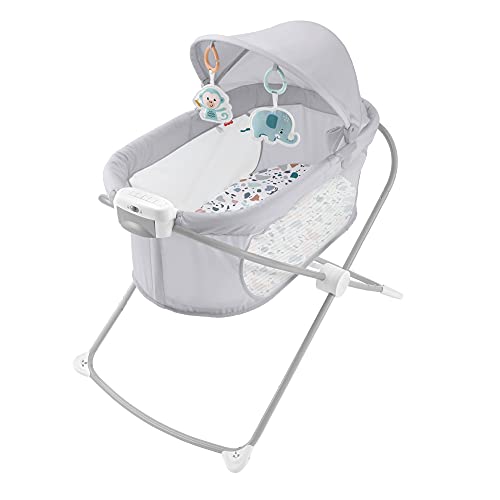 Fisher-Price Moisés plegable, cuna para bebés (Mattel GWD36)