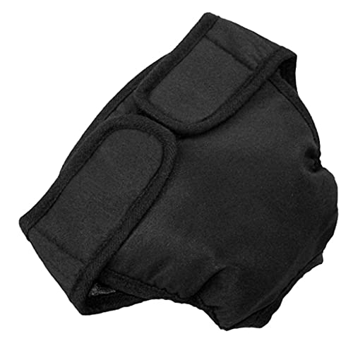 FLAMEER 2X Pet Dog Safe Physical Pants Perra Servilleta Sanitaria Negro XL