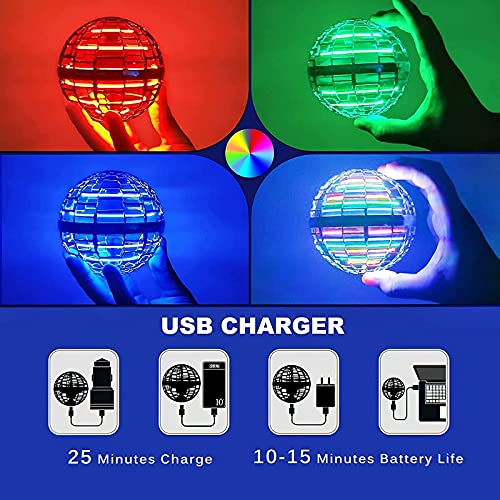 Fly orb,Hadas voladoras Bola voladora con luces LED brillantes, regalo para niños y adultos