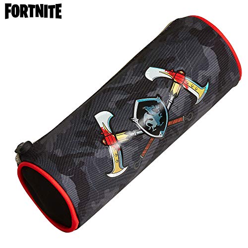 Fortnite Estuche Escolar Niño, Estuches para Lápices Diseño Emotes y Llama Ovalados y Rectangulares, Materiales Escolares Producto Oficial Fornite, Regalos para Chicos y Chicas (Barril emote)