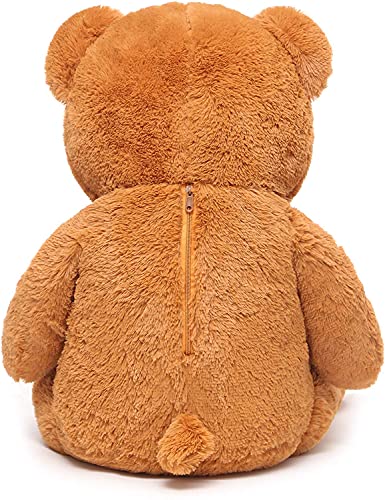 FSN Oso de Peluche Gigante Grande Teddy, 100cm Osito Suave y Cariñoso para Niños y Adultos (Marrón Oscuro)